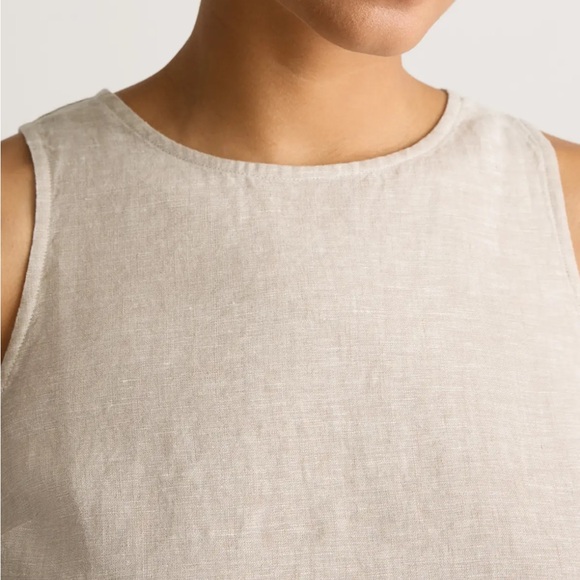 Quince Natural Linen Tank Top NWT - Picture 3 of 5
